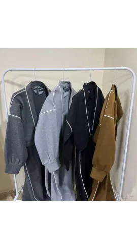 فستان شتوي مع جاكيت