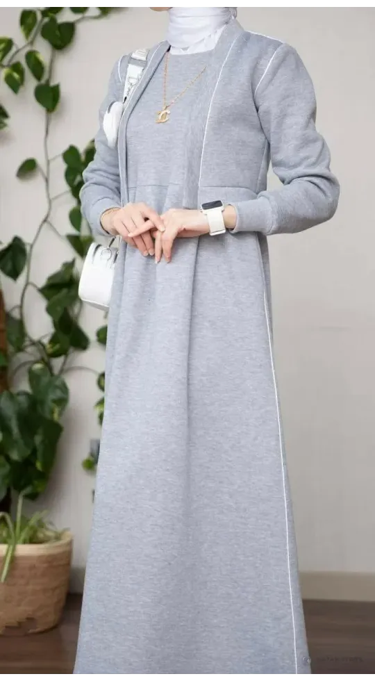 فستان شتوي مع جاكيت