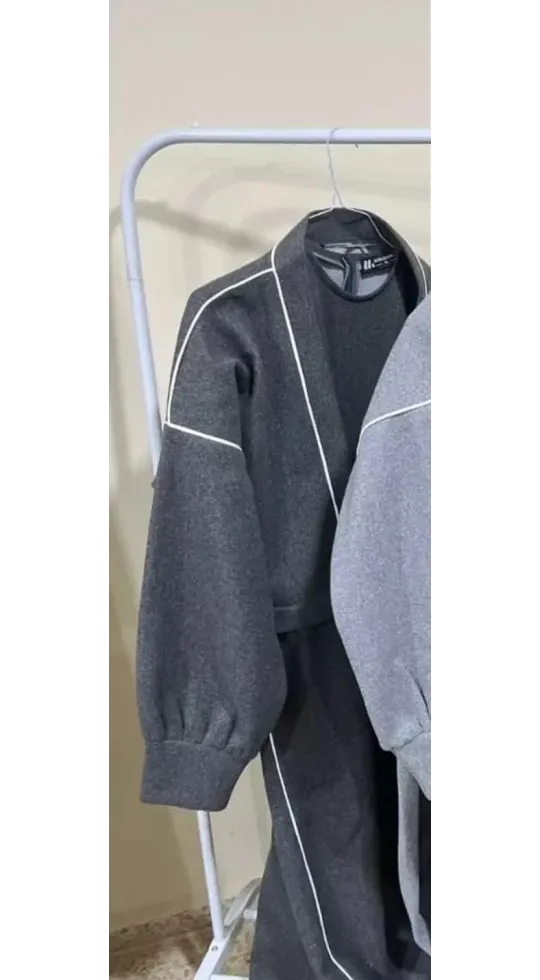 فستان شتوي مع جاكيت