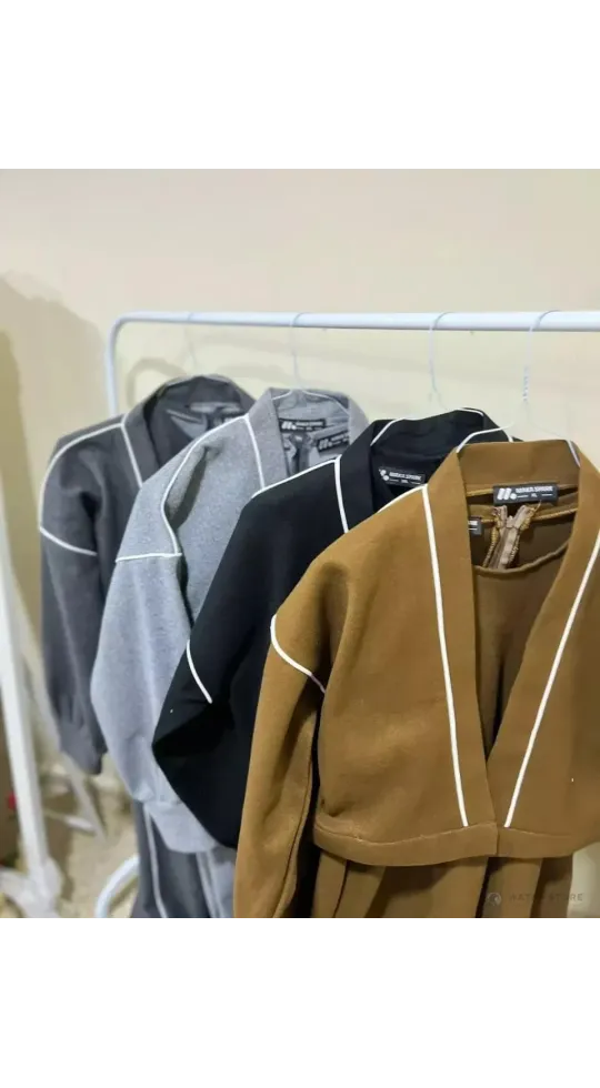 فستان شتوي مع جاكيت