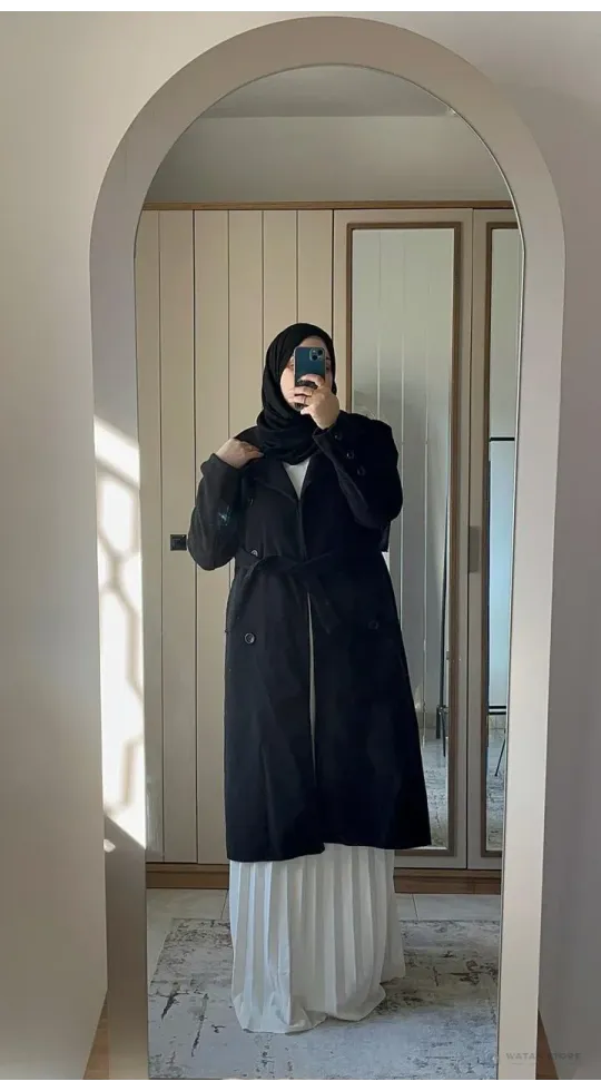 كبود شتوي مع تنوره وبلوزه