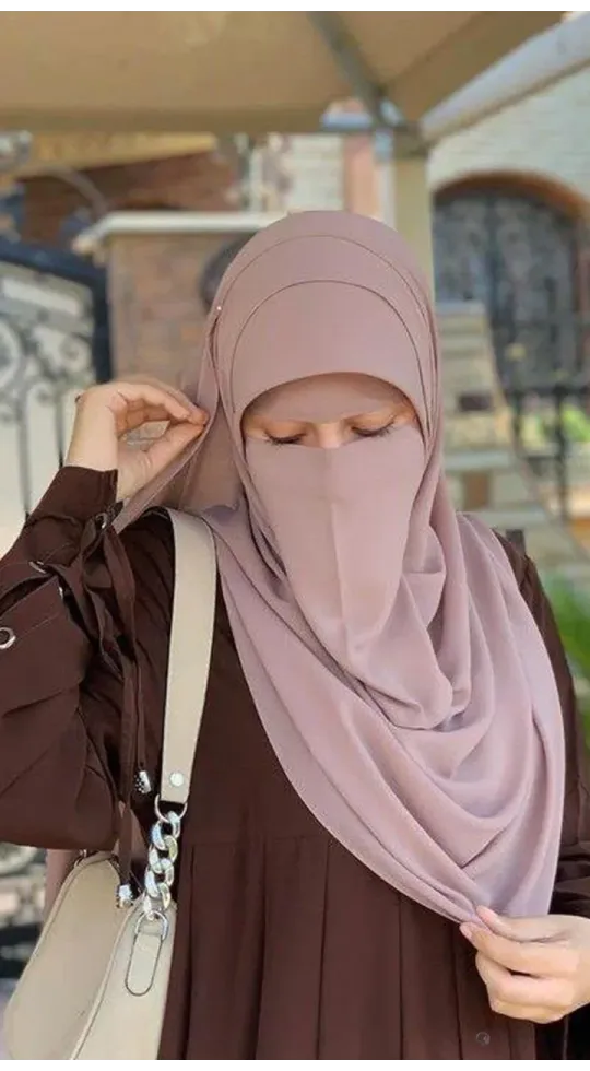 نقاب ماليزي تلت قطع مع خمار