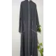 عباية صيفيه مع جيب وكسرات