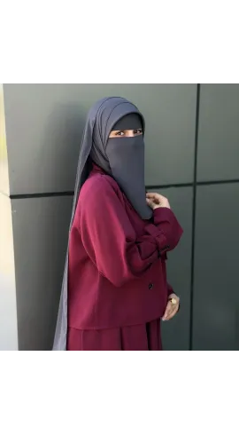 نقاب ماليزي خمس قطع(اسكارف)